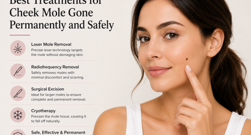 Cheek Mole Gone Permanently
