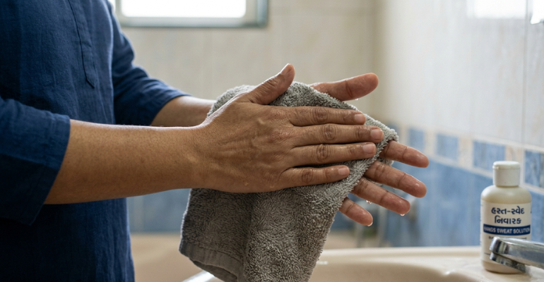 hands sweating solution