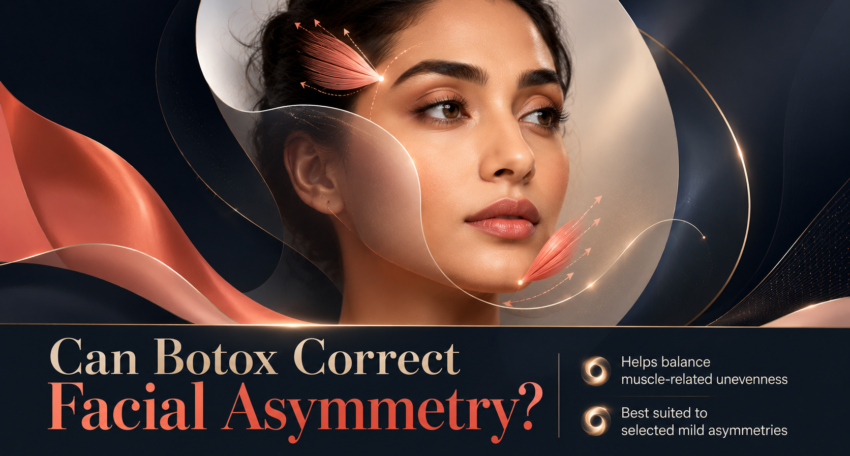 Botox face asymmetry correction