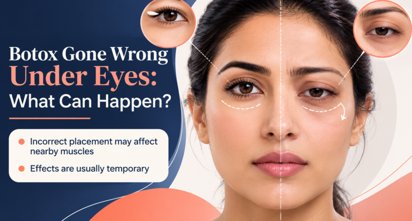 Botox gone wrong under eyes