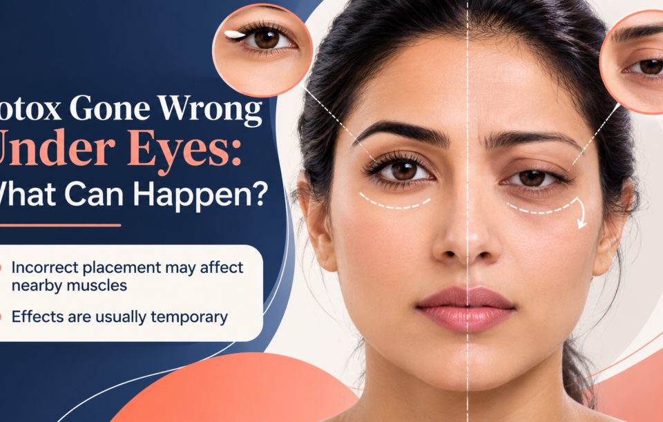 Botox gone wrong under eyes