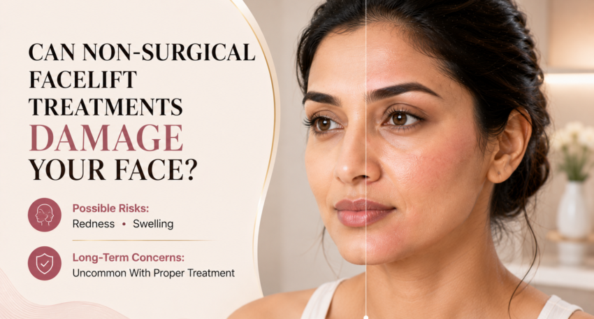 non-surgical facelift damage
