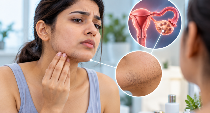 PCOS unwanted hair growth