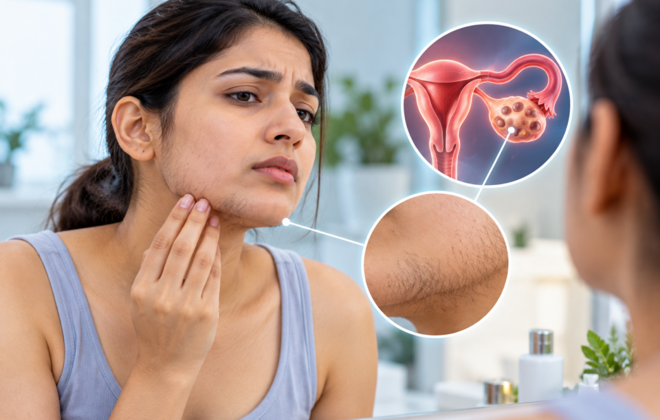 PCOS unwanted hair growth