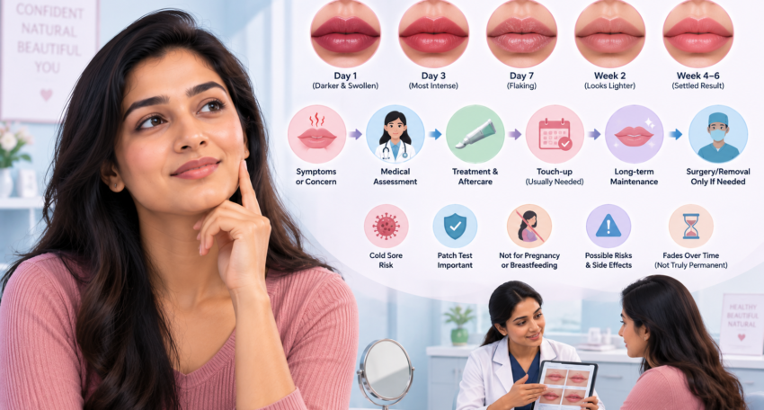 Permannet lip Makeup