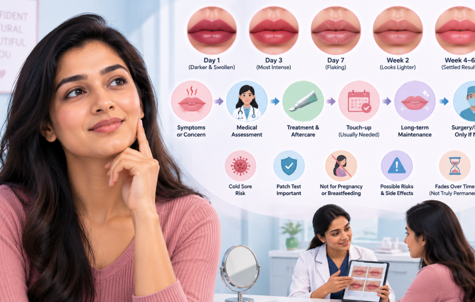 Permannet lip Makeup