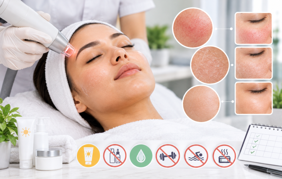 aftercare after laser treatment