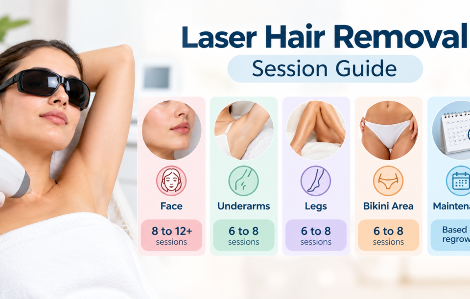how many laser hair removal sessions are needed