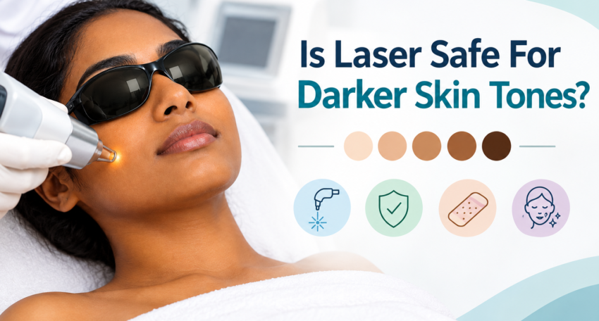 is laser safe for dark skin tones