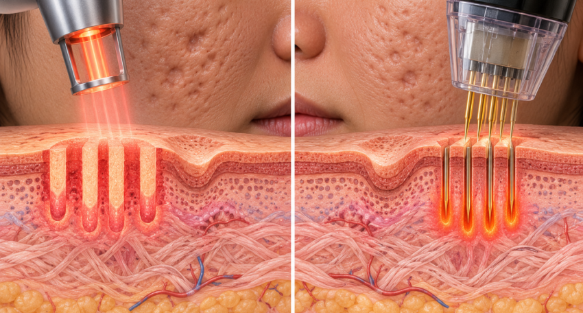 Fractional Laser vs RF Microneedling