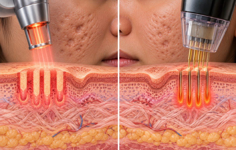 Fractional Laser vs RF Microneedling