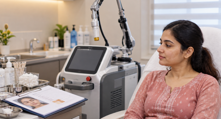 Laser Treatment Consultation in Clinic