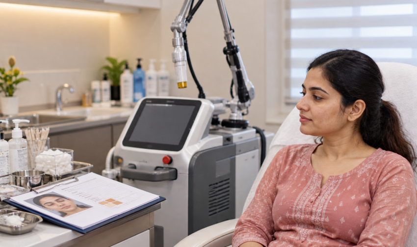 Laser Treatment Consultation in Clinic