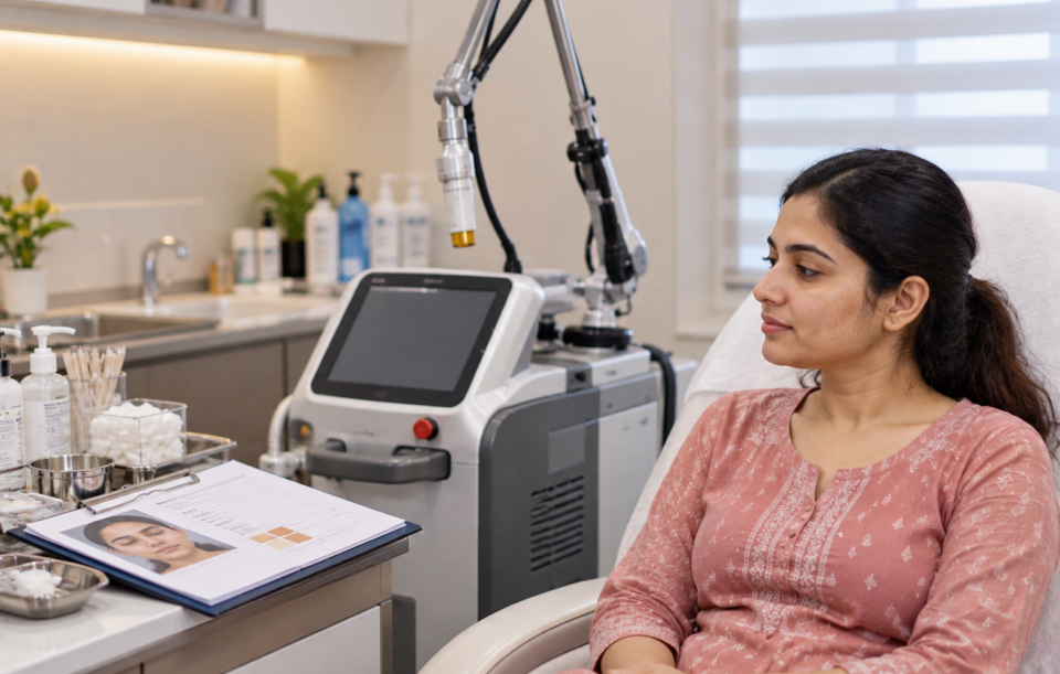 Laser Treatment Consultation in Clinic